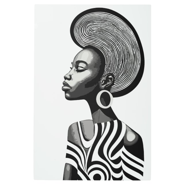 Impresión En Metal African woman - African style (Anverso)