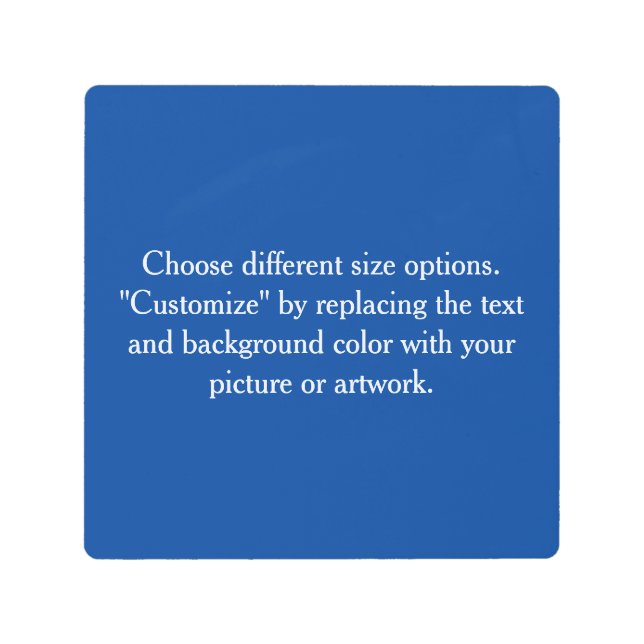 Impresión En Metal Agregar imagen o ilustración, crear su camino (Anverso)