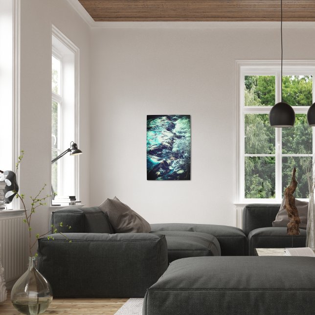 Impresión En Metal Agua azul rodante (Subido por el creador)