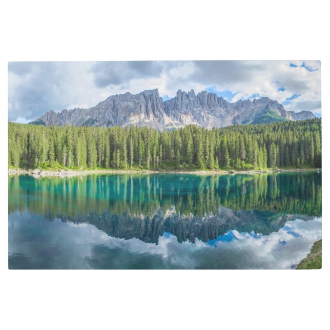 Impresión En Metal Agua | Sierra de Latemar (Anverso)