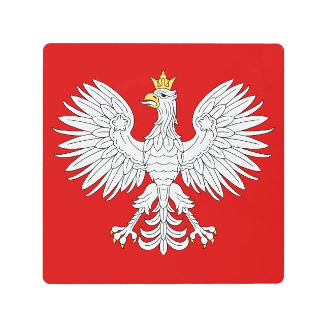 Impresión En Metal Águila polaca (Anverso)
