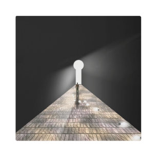 Impresión En Metal Agujero clave en el espacio