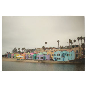 Impresión En Metal Aldeas de Capitola Edificios venecianos a lo largo