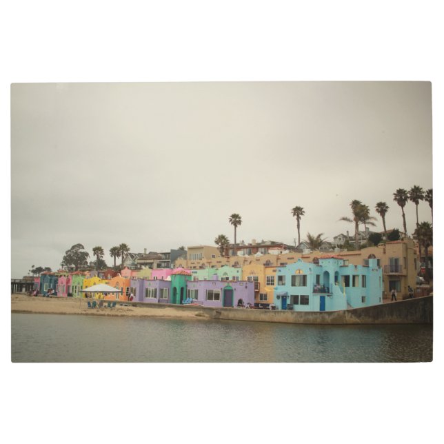 Impresión En Metal Aldeas de Capitola Edificios venecianos a lo largo (Anverso)