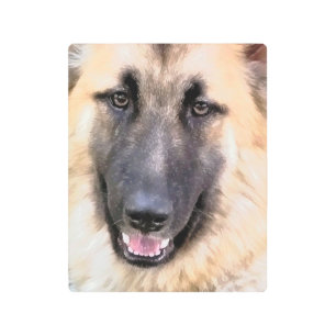 IMPRESIÓN EN METAL ALEMÁN SHEPHERD DOG