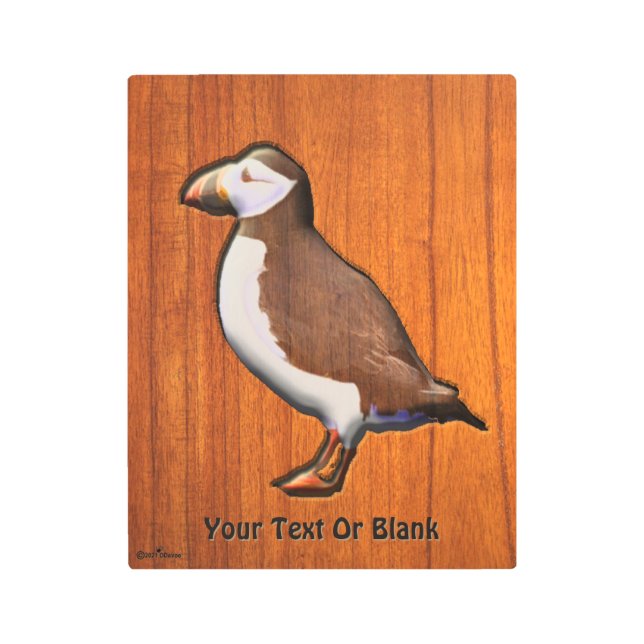 Impresión En Metal Aleta atlántica tallada (Anverso)