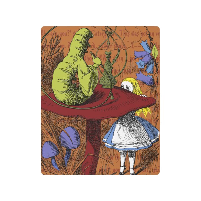 Impresión En Metal Alice In Wonderland | ¿Quién Eres? (Anverso)