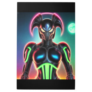 Impresión En Metal Alien Raven 01