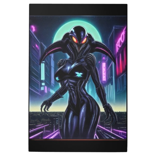 Impresión En Metal Alien Raven 10 (Anverso)