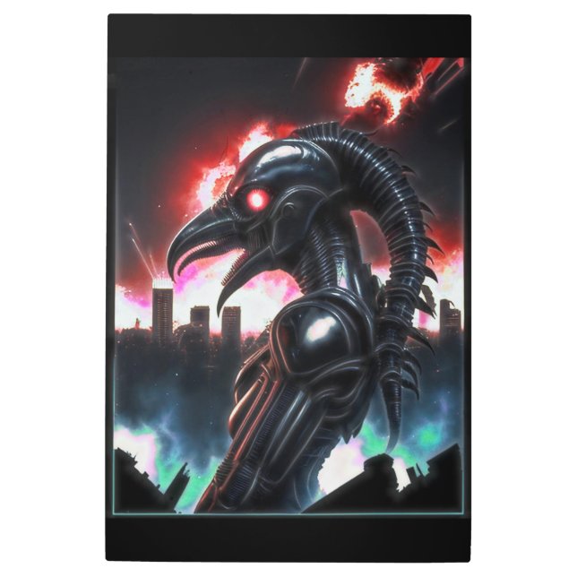 Impresión En Metal Alien Raven 12 (Anverso)