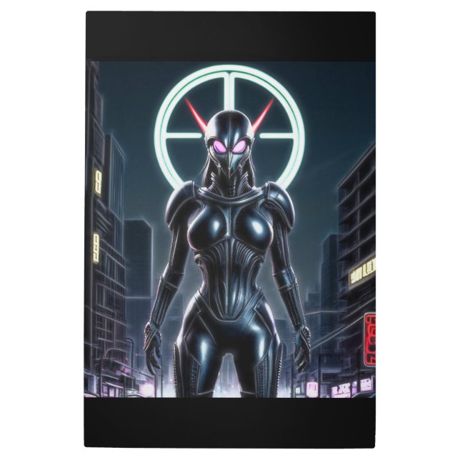 Impresión En Metal Alien Raven 24 (Anverso)