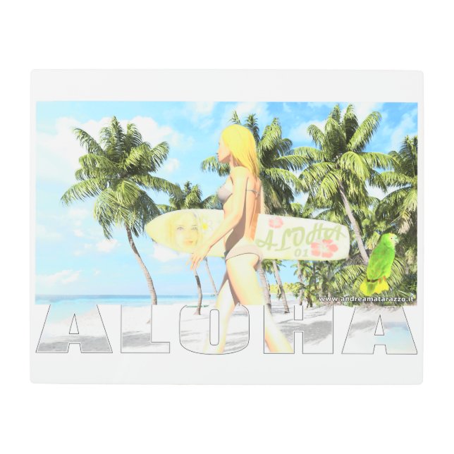 Impresión En Metal Aloha 01 (Anverso)