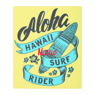 Impresión En Metal Aloha Hawaii Surf Rider Thunder_Cove