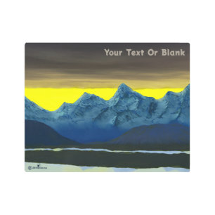 Impresión En Metal Amanecer amarillo al norte