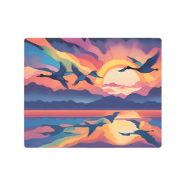 Impresión En Metal Amanecer en el agua