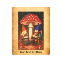 Amanita Mushroom y Gnomes