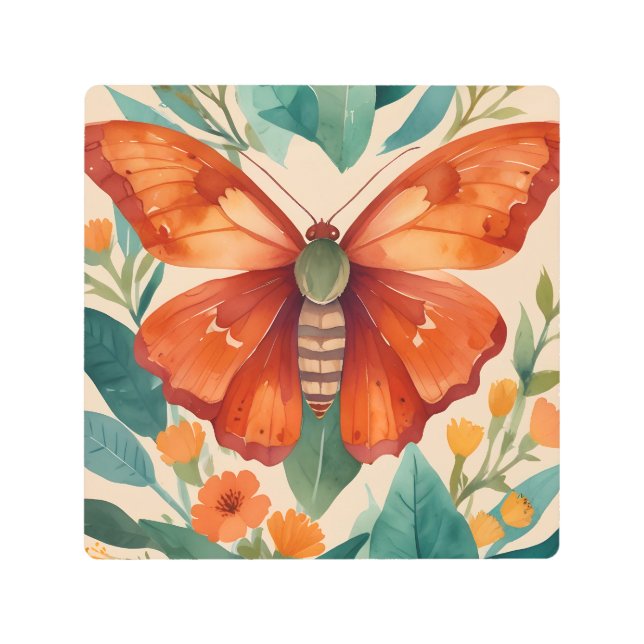 Impresión En Metal Amber Wings (Anverso)