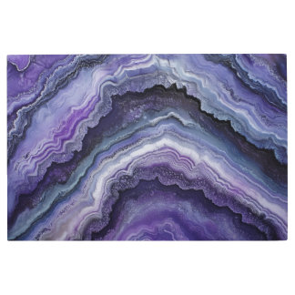 Impresión En Metal Amethyst Geode Fluid Pour