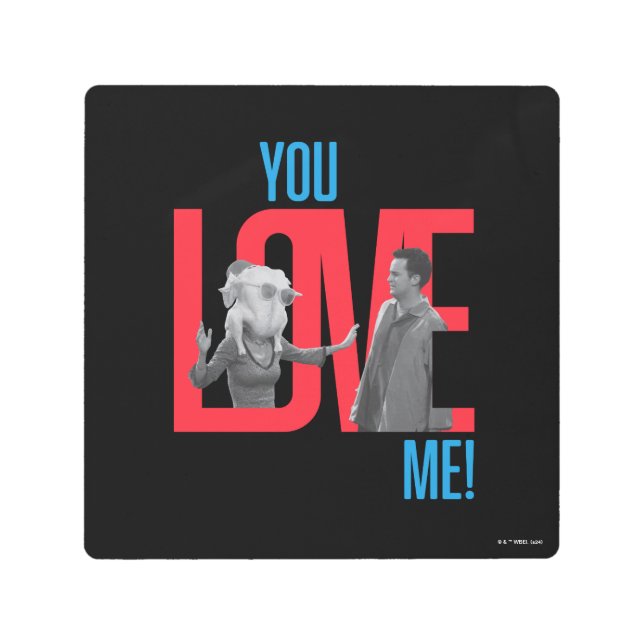 Impresión En Metal AMIGOS™ | Me Amas Cita (Anverso)