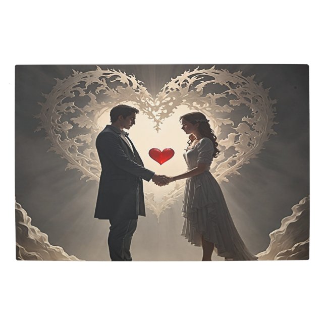 IMPRESIÓN EN METAL AMOR PARA SIEMPRE (Anverso)