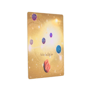 Impresión En Metal Amor sin límites dorados