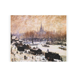 Impresión En Metal Ámsterdam cubierta de nieve