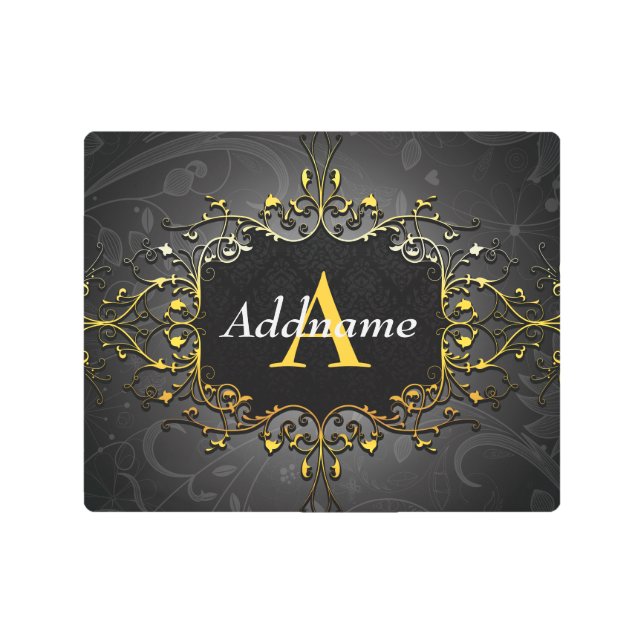 Impresión En Metal Añadir su nombre e inicial (Anverso)