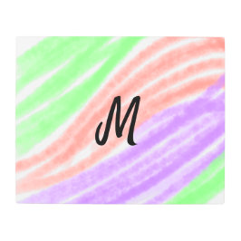 Impresión En Metal Añadir su nombre Personalizar de texto simple mono