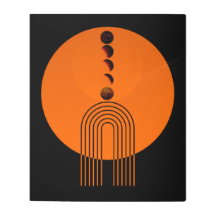 Impresión En Metal Anciano Arco Century Moon Planet