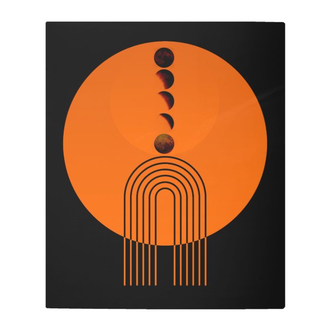 Impresión En Metal Anciano Arco Century Moon Planet (Anverso)