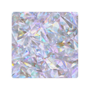 Impresión En Metal Ángel Aura Quartz Crystal Diamond Gemstone Planner