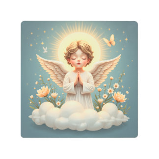 Impresión En Metal ángel de oración