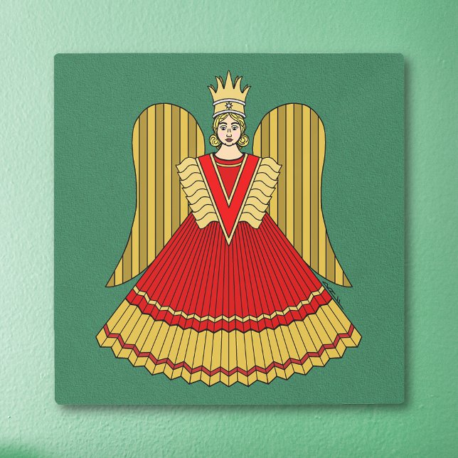 Impresión En Metal Angel Navidades de Nuremberg (Nuremberg Christmas Angel Metal Print on Wall)