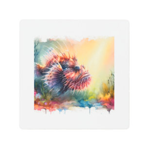 Impresión En Metal Anglerfish 130724AREF127 - Watercolor