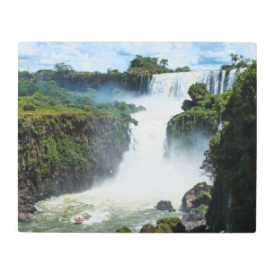 Impresión En Metal Anillo de las cataratas del Iguazú por la selva