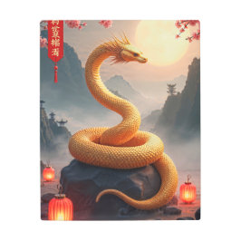 Impresión En Metal Año de la serpiente