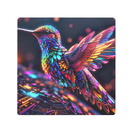 Impresión En Metal Año del Colibrí: Un viaje mensual