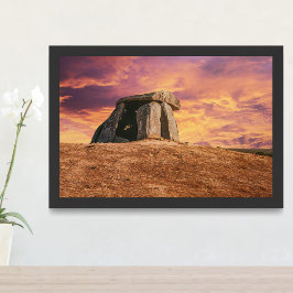 Impresión En Metal Anta do Tapadao Dolmen. Ruinas neolíticas en Crato