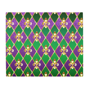 Impresión En Metal Antecedentes de joyas Mardi Gras