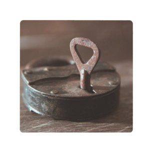 Impresión En Metal Antiguo bloqueo de entrada de ruinas