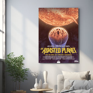 Impresión En Metal Anuncio de película de terror sobre ciencia ficció