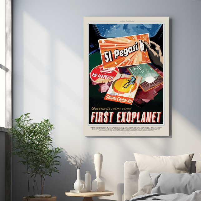 Impresión En Metal Anuncio de viajes de Ciencia Ficción, Planeta 51 P (Subido por el creador)