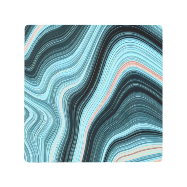 Impresión En Metal Aqua Drift (Anverso)