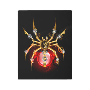 Impresión En Metal Araña de vapor sobre negro