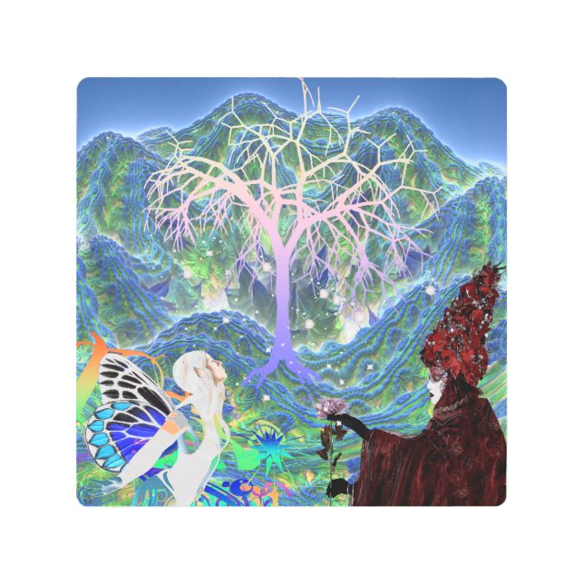 Impresión En Metal Árbol de estrellas mágico (Anverso)