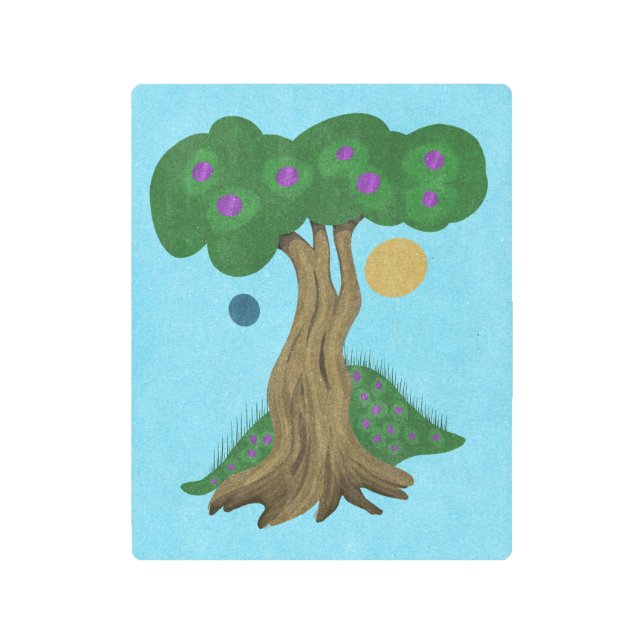 Impresión En Metal “Árbol de la manzana de Edén” (Anverso)