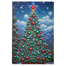 Impresión En Metal árbol de Navidad