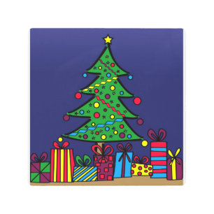 Impresión En Metal árbol de Navidad