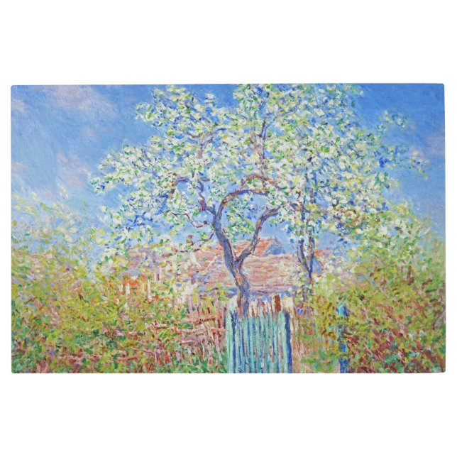 Impresión En Metal Árbol de peras en la flor - Claude Monet (Anverso)