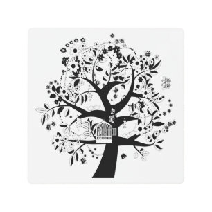 Impresión En Metal Árbol de vida